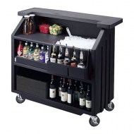 Portable Bar: Black Rolling