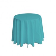 ForSale/linTablecloth90_30Round_AquaBluePoly_w