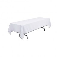 60x120 Tablecloth on 8' Banquet Table