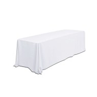 90x156 Tablecloth on 8' Banquet Table