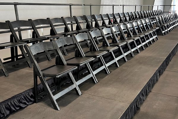 36' Wide Stage with Tiered Risers
