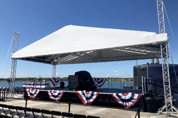 Stage with Truss Roof Cover