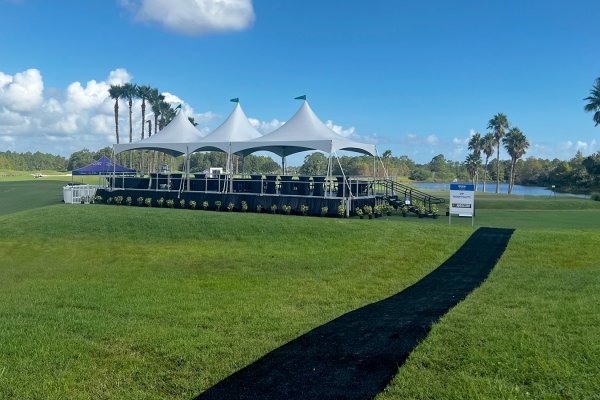 24' x 56' Covered Stage/20' x 50' Tent