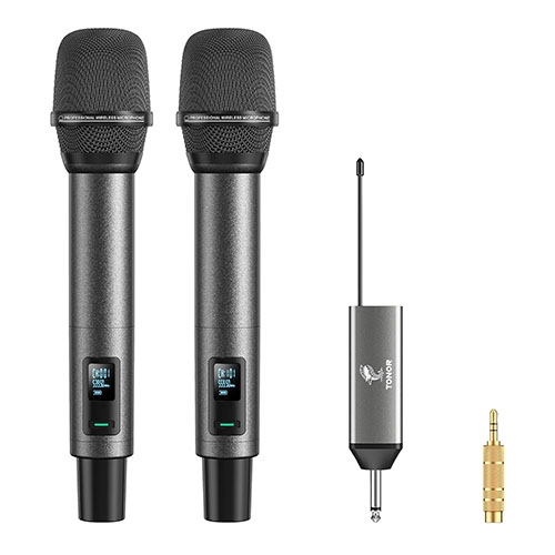 Two Wireless Microphones: Tonor TW520 Europort