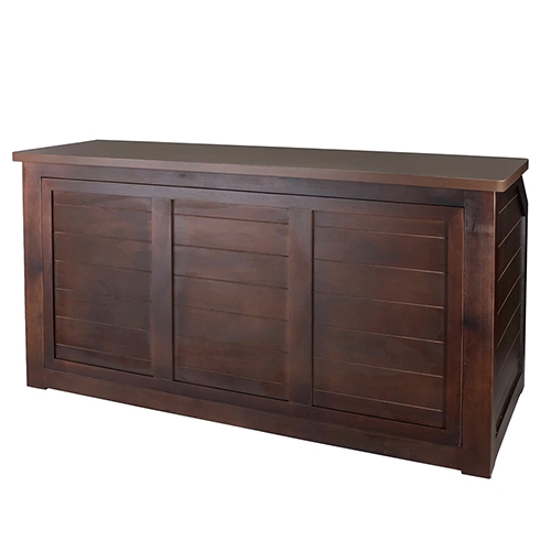Portable Folding Bar: Fruitwood 7'