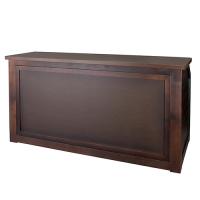 Portable Folding Bar: Fruitwood 7'