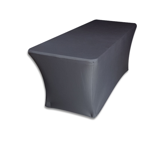 Tablecloth: 8' Banquet: Spandex Black