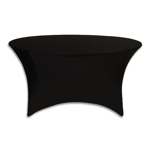 Tablecloth: 60" Round Spandex Black