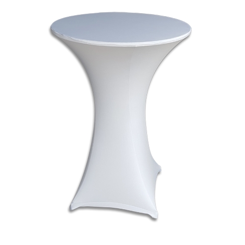 Tablecloth: 30" Round Spandex Silver