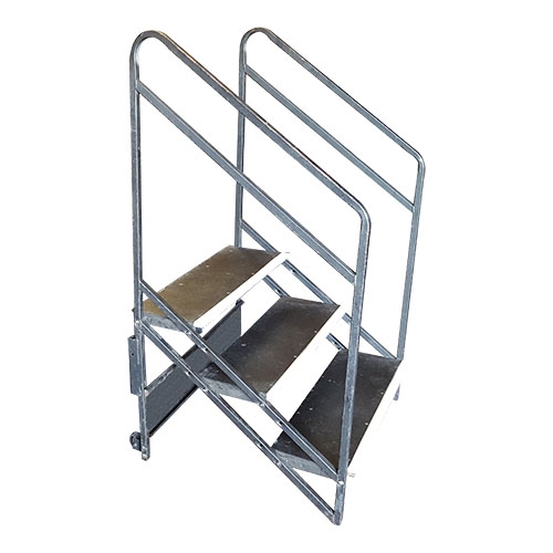 Stage Stairs: 3-Step with Handrail