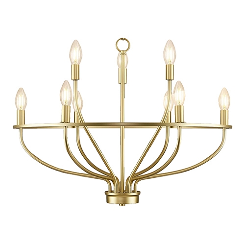 Tent Light: Chandelier Gold 28"