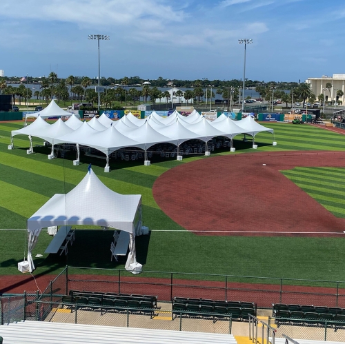 Marquee Tent: 80' Wide (100' - 120')