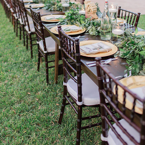 Wood sales chiavari chairs