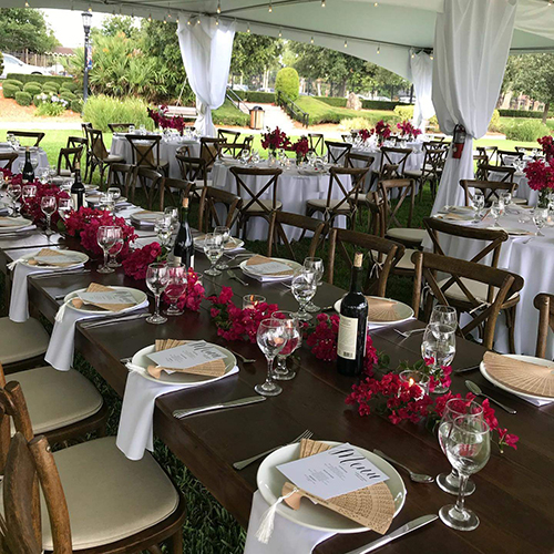 Crossback discount chairs rental