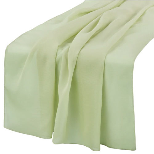 Linens : Table Runner: Chiffon Sage Green