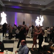 Black & White Dance Floor, Lighting, White Wentex 16'