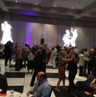 Black & White Dance Floor, Lighting, White Wentex 16'