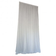 Drape: White Crinkle Taffeta 20'