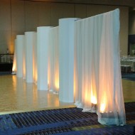 Pipe & Drape with Uplighting