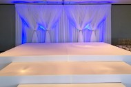 White Stage Top & White Drape