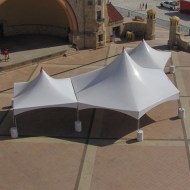 Hex Marquee Tent with 20' x 20' Tents